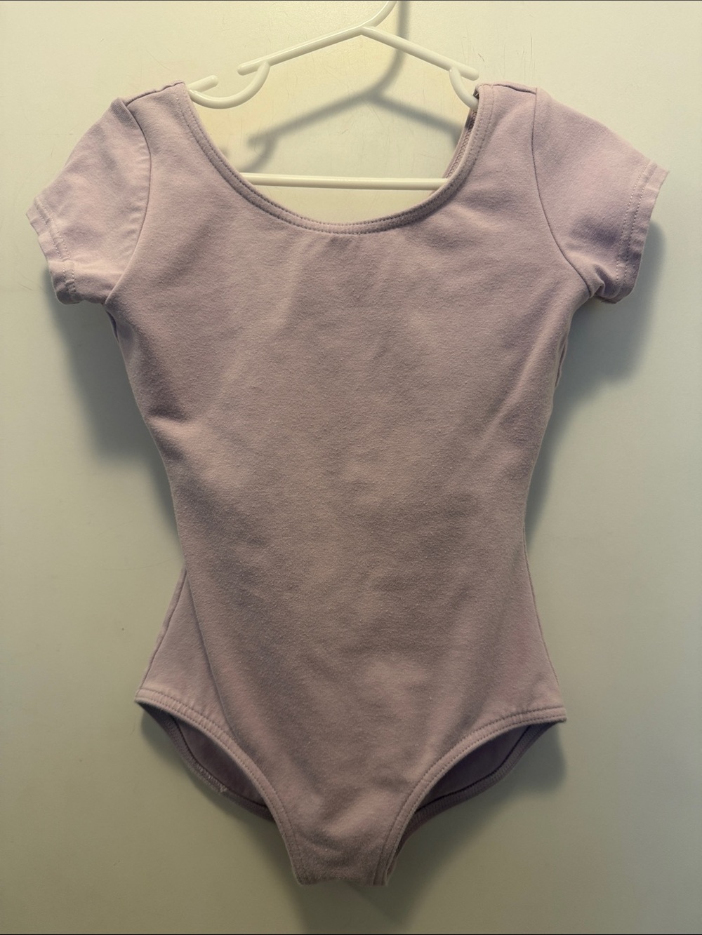 Kids Short Sleeve Ballet Leotard in Light Lavender Size I